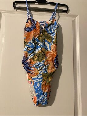 Maaji Free Spirit Solei, underwire Blue Orange One-Piece,reversible .
